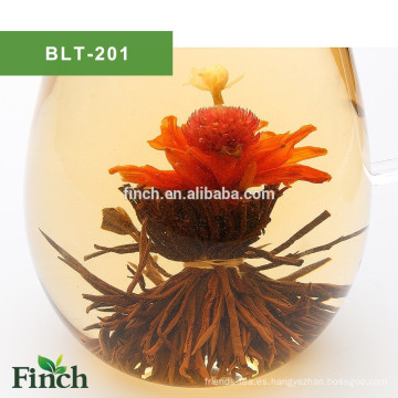 BLT-201 Flavor Hecho a mano Flower Blooming Tea con lily gomphrena globosa jazmín